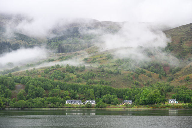 A view across Loch Leven from Glencoe